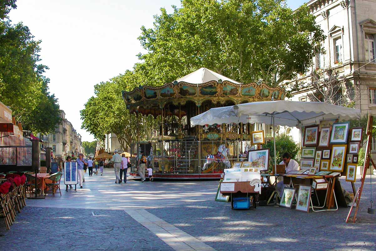 la place de l'horloge en Avignon  © VF