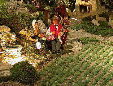 crèche de Noël à Reillane en Provence © VF