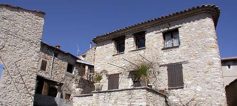 Sigonce Village dry stones houses