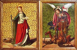 sainte Catherine et Saint Michel