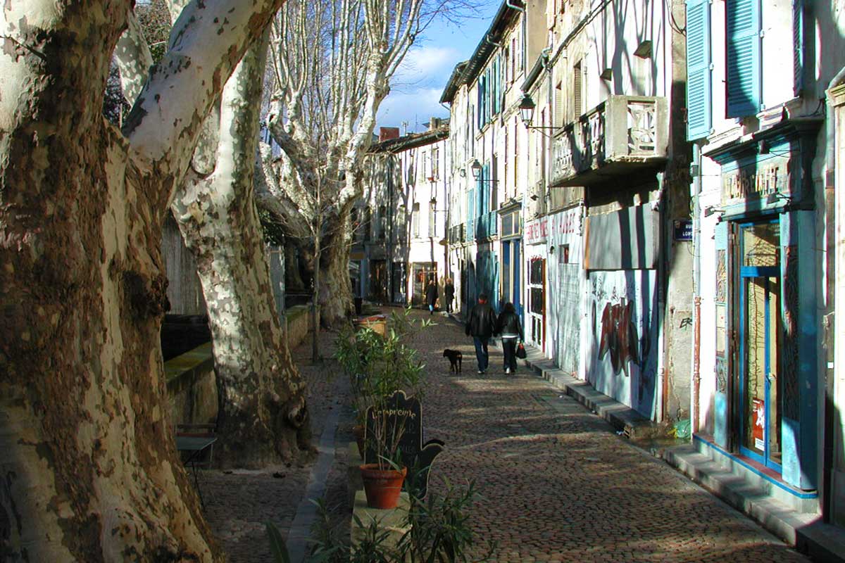 rue des teinturiers en Avignon