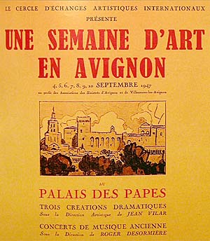 Une semaine d'art en Avignon - 1947 - Maison Jean Vilar