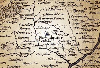 Carte de Forcalquier Provence