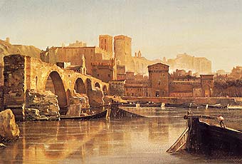 vue d'Avignon par Isidore Dagnan - 1833 - Musée Calvet