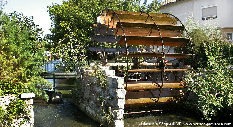 Roue à aubes Isle sur la Sorgue