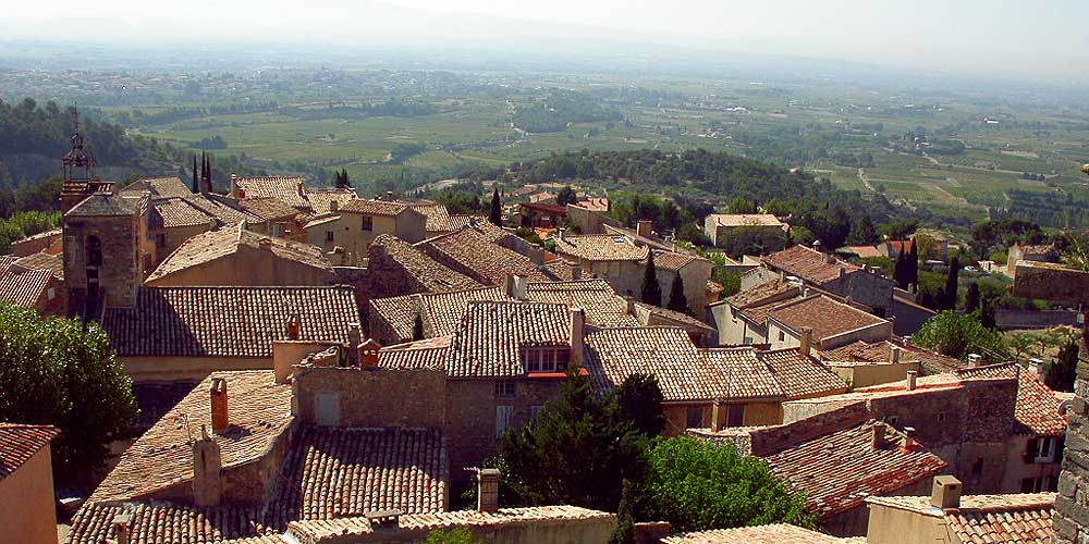 Le Barroux vue sur la plaine