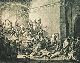 Massacres de la Glacière, lithographie