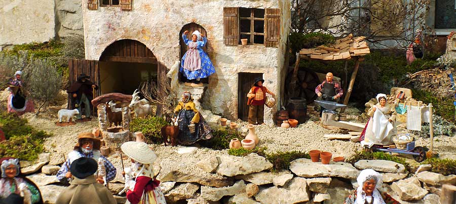 Crèche provençale de Comps (Gard) - Photos