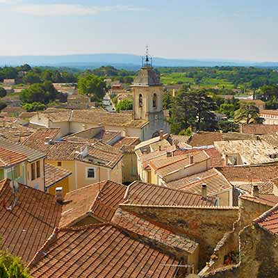 Beaumes-de-Venise et la chapelle Notre-Dame d'Aubune