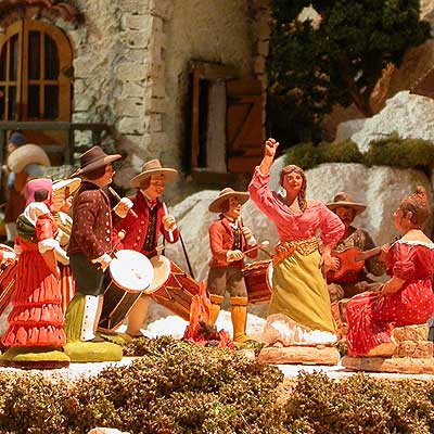 Crèche de Noël Hôtel de ville en Avignon