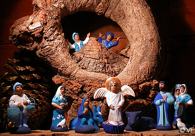 Santons bleus Véronique Dornier © vf